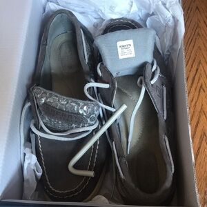 𝅺sperry Gray Boat Shoes 7
